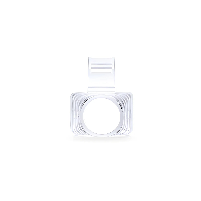 Refurb Squared Cat5e RJ45 Strain Relief Boots, 5.8mm OD for Cat5e UTP 24AWG, F/UTP 26AWG Ethernet Network Cable, Transparent, 50PCS/Pack