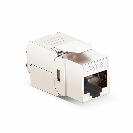 Refurb Squared Mini Cat6 RJ45 (8P8C) Shielded Toolless Keystone Jack