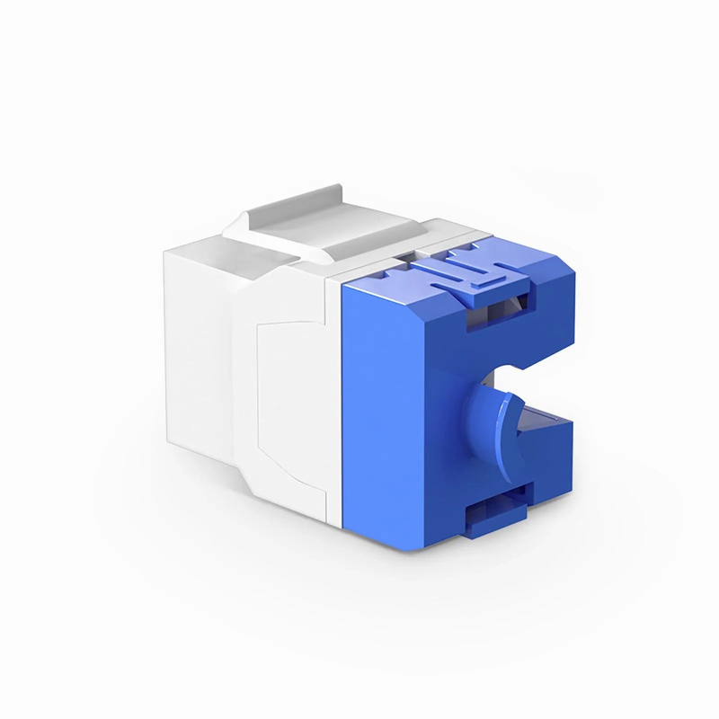 Refurb Squared Cat6a RJ45 (8P8C) Unshielded Punch Down Keystone Jack Module, White (10 pcs/Pack)