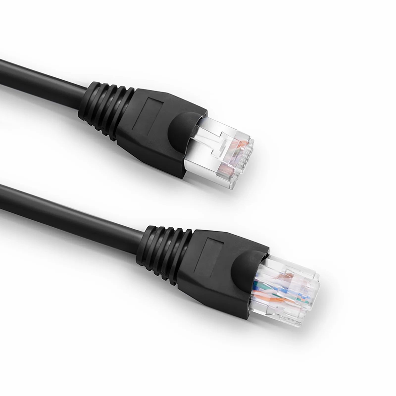 Refurb Squared Cat5e/Cat6 RJ45 Strain Relief Boots, 5.5mm OD for Cat5e UTP 24AWG, Cat5e & Cat6 F/UTP 26AWG Ethernet Network Cable, Black, 50PCS/Pack