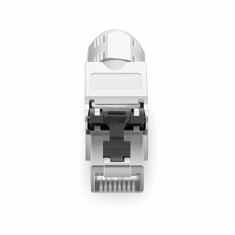Refurb Squared Cat5e/Cat6/Cat6a RJ45 Tool-Free Modular Plugs, Shielded Network Connectors for 23~26AWG Twisted Pair Solid or Stranded Cable (10/Pack)