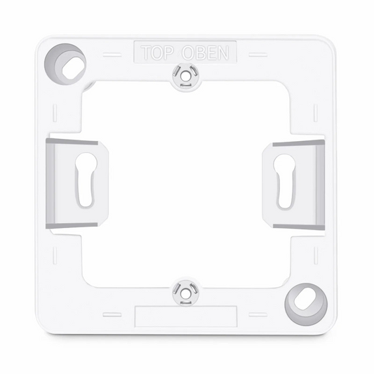 Refurb Squared German-Style Single Gang Back Box, White, 3.35'' x 3.35''