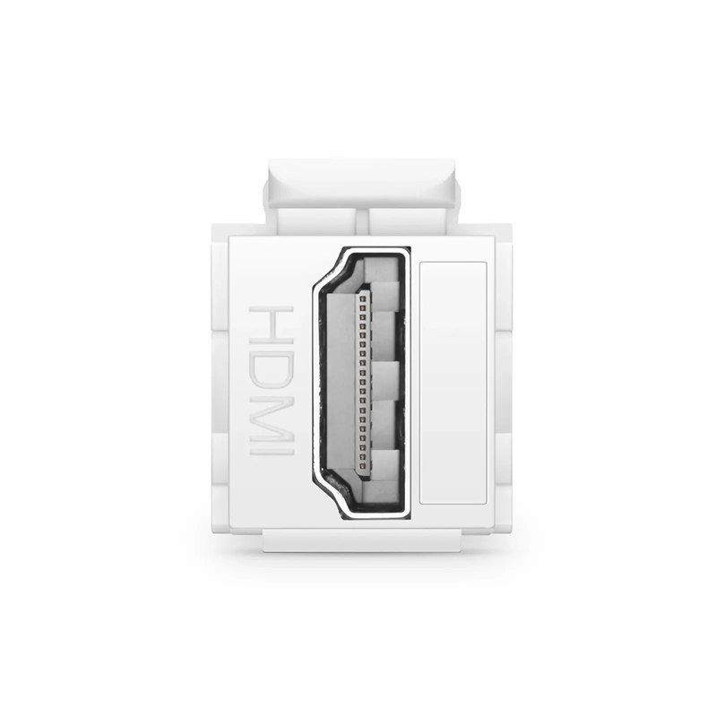 Refurb Squared HDMI Feedthrough SyncEase Connector, White Housing