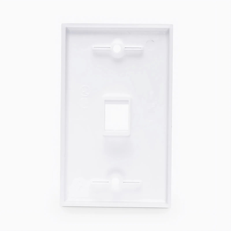 Refurb Squared One Port Keystone Single Gang Wall Plate