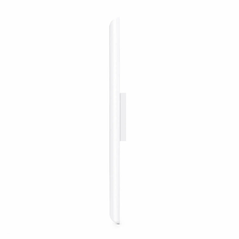 Refurb Squared Single Gang Keystone Faceplate, Label Pockets, 1 Port, White, 4.49'' x 2.76''