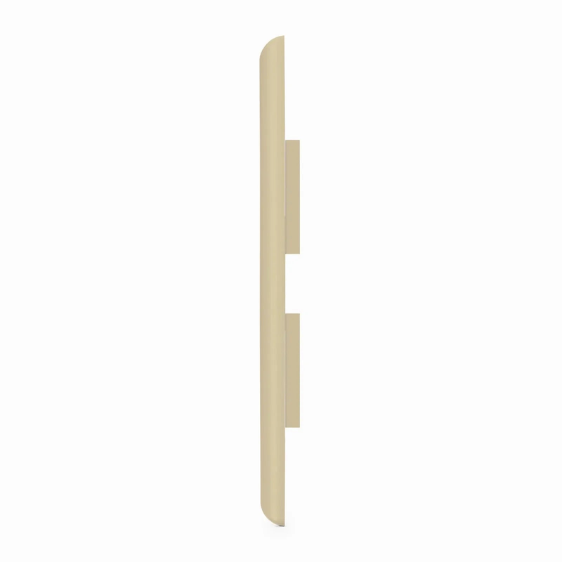 Refurb Squared SyncEase Single Gang Four Port Keystone Faceplate, Label Pockets, Ivory