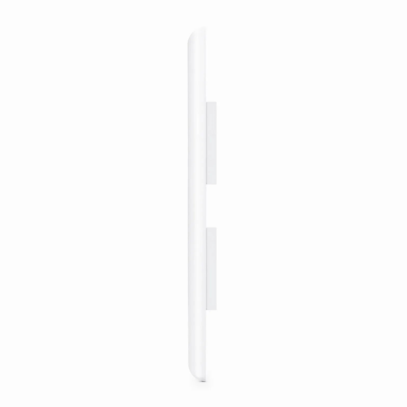 Refurb Squared Single Gang Keystone Faceplate, Label Pockets, 4 Ports, White, 4.49'' x 2.76''