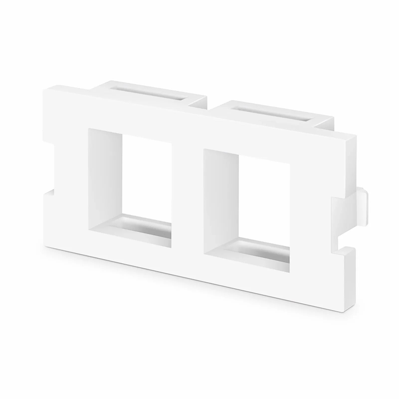 Refurb Squared 2-Port MOS Adapter, 1 Unit High, White