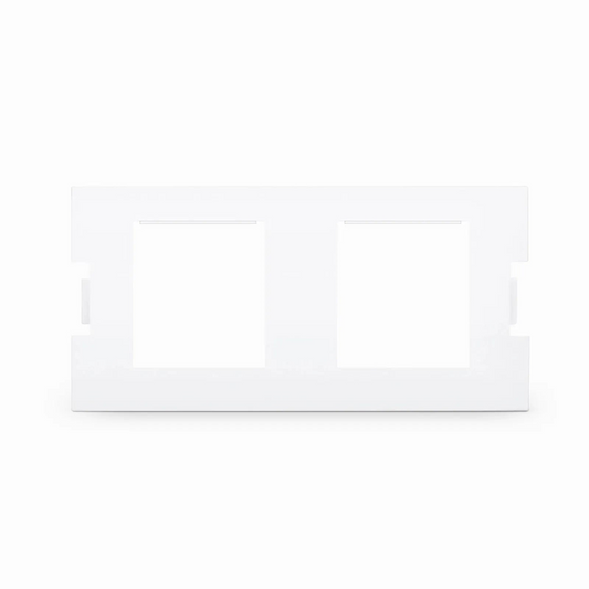 Refurb Squared 2-Port MOS Adapter, 1 Unit High, White