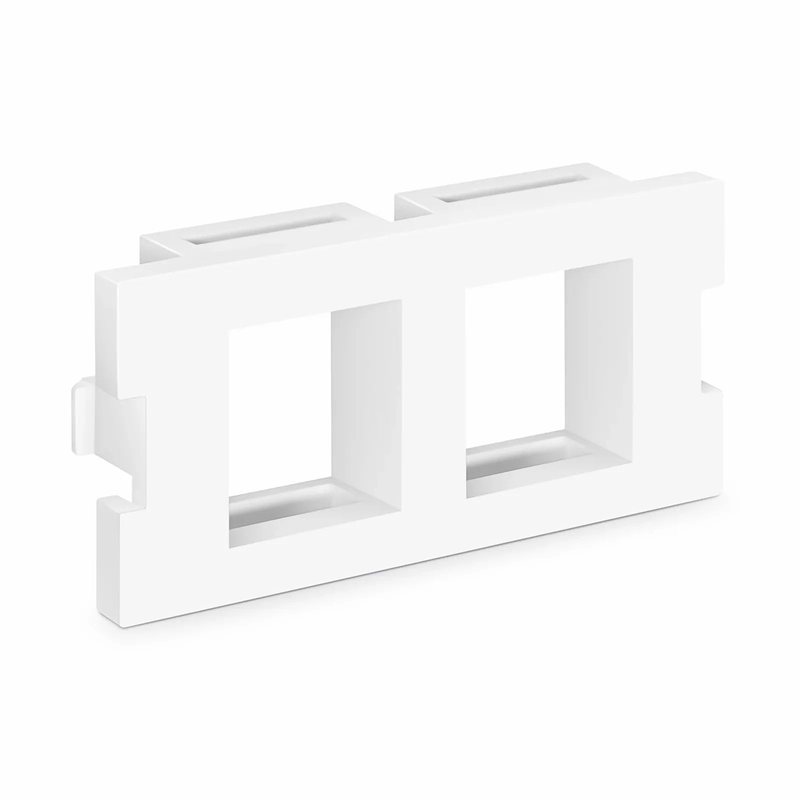 Refurb Squared 2-Port MOS Adapter, 1 Unit High, White