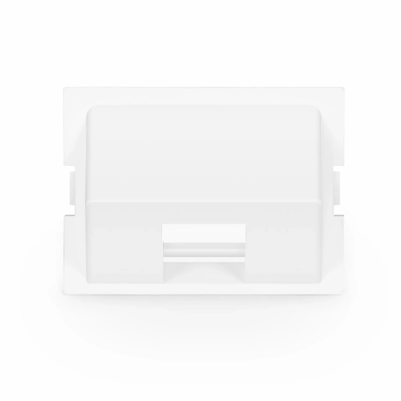 Refurb Squared 1-Port Angled MOS Adapter, 1.5 Units High, White