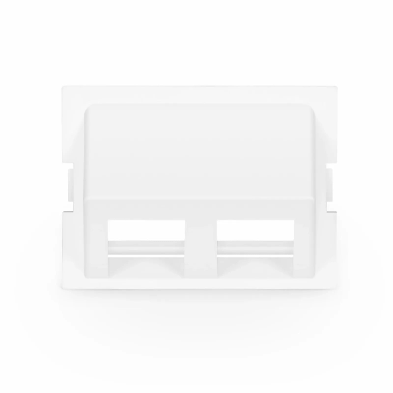 Refurb Squared 2-Port Angled MOS Adapter, 1.5 Units High, White