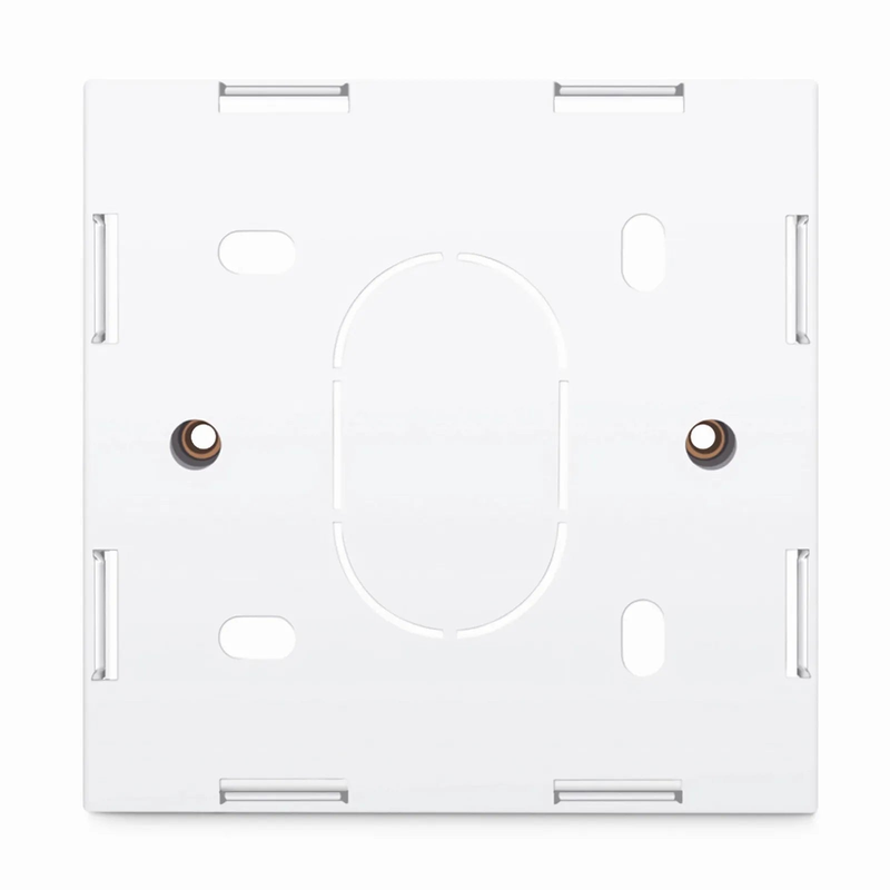 Refurb Squared British-Style Single Gang Back Box, White, 3.39''x3.39''