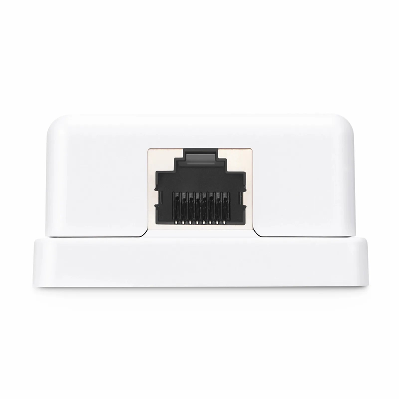 Refurb Squared Cat6 RJ45 Shielded Surface Mount Box, 1 Port, White