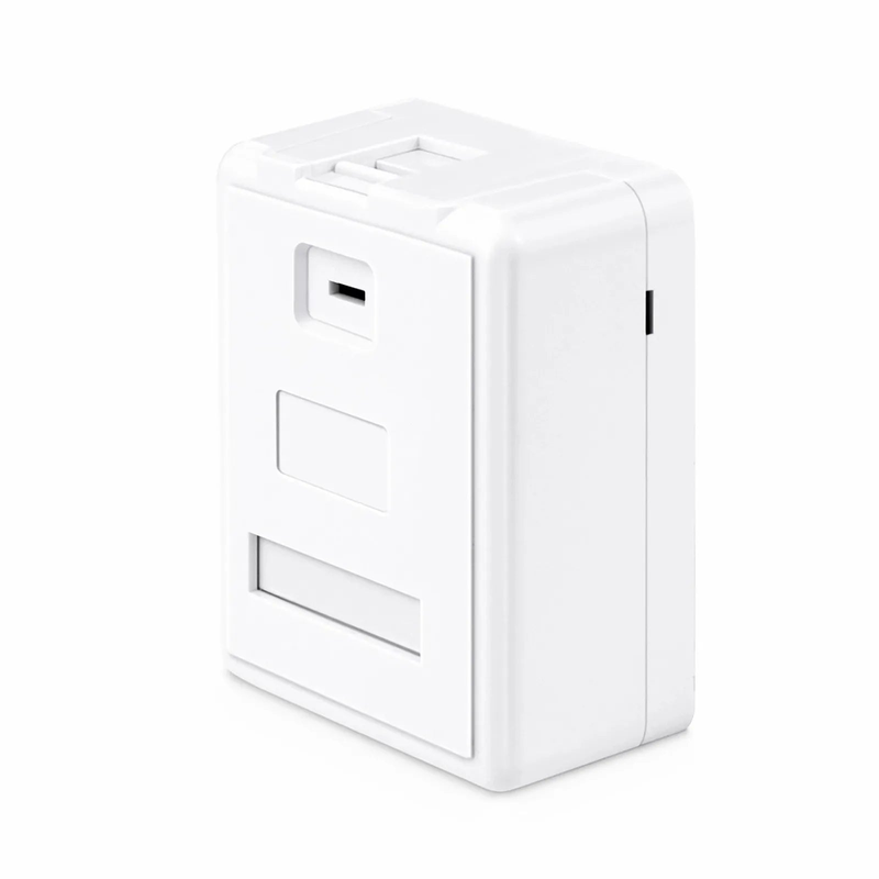 Refurb Squared Surface Mount Box, 1 Port, Unloaded, White