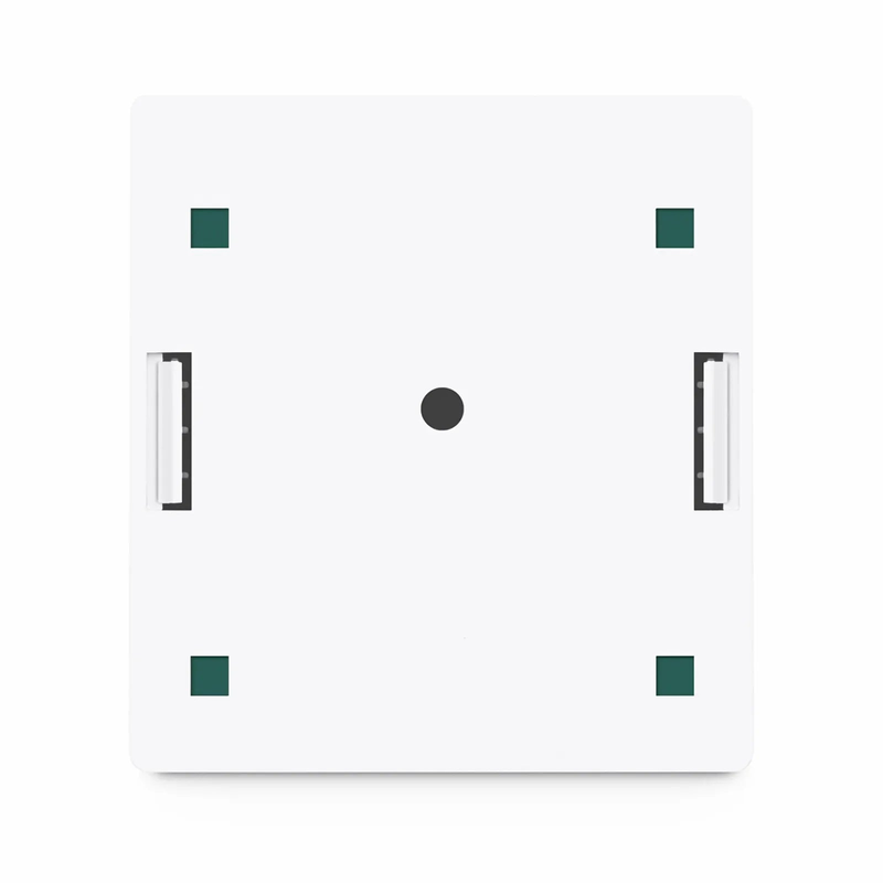 Refurb Squared Cat6 RJ45 Shielded Surface Mount Box, 2 Ports, White