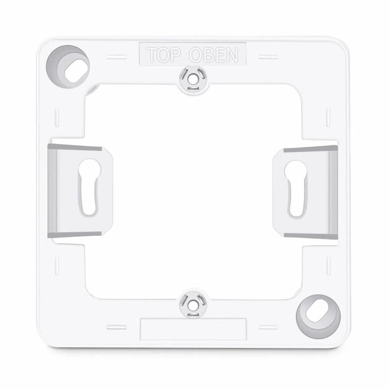 Refurb Squared German-Style Single Gang Back Box, White, 3.35'' x 3.35''