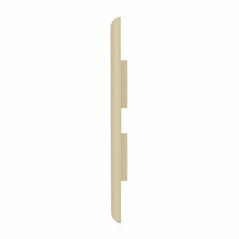 Refurb Squared SyncEase Single Gang Two Port Keystone Faceplate, Label Pockets, Ivory