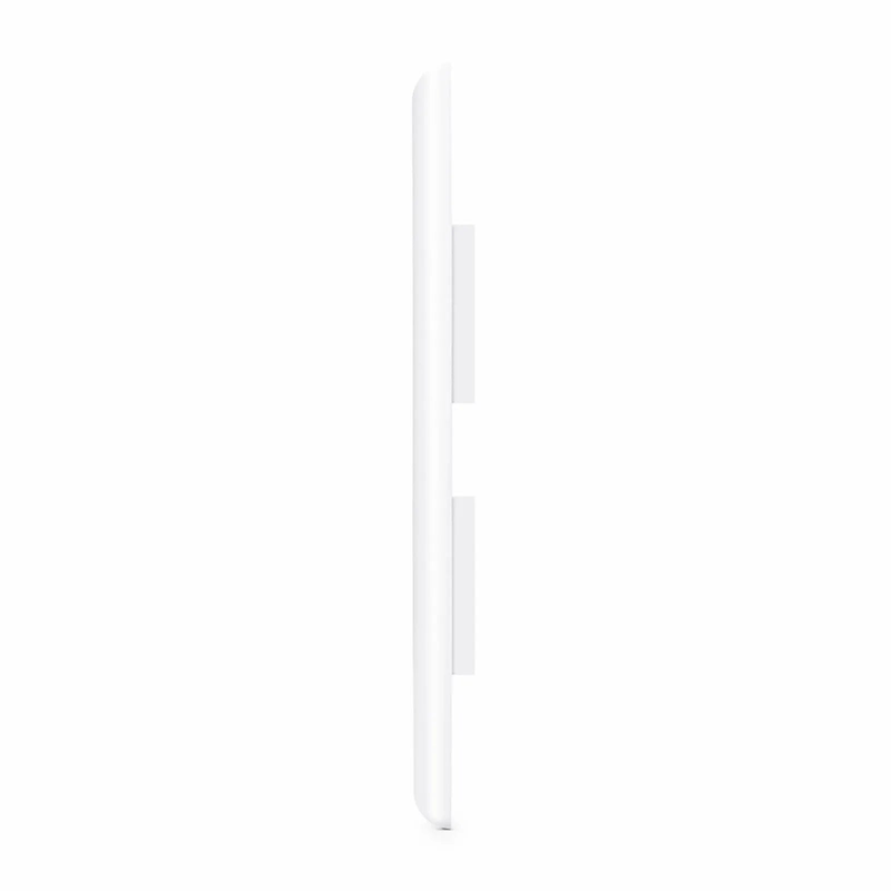 Refurb Squared Single Gang Keystone Faceplate, Label Pockets, 2 Ports, White, 4.49'' x 2.76''