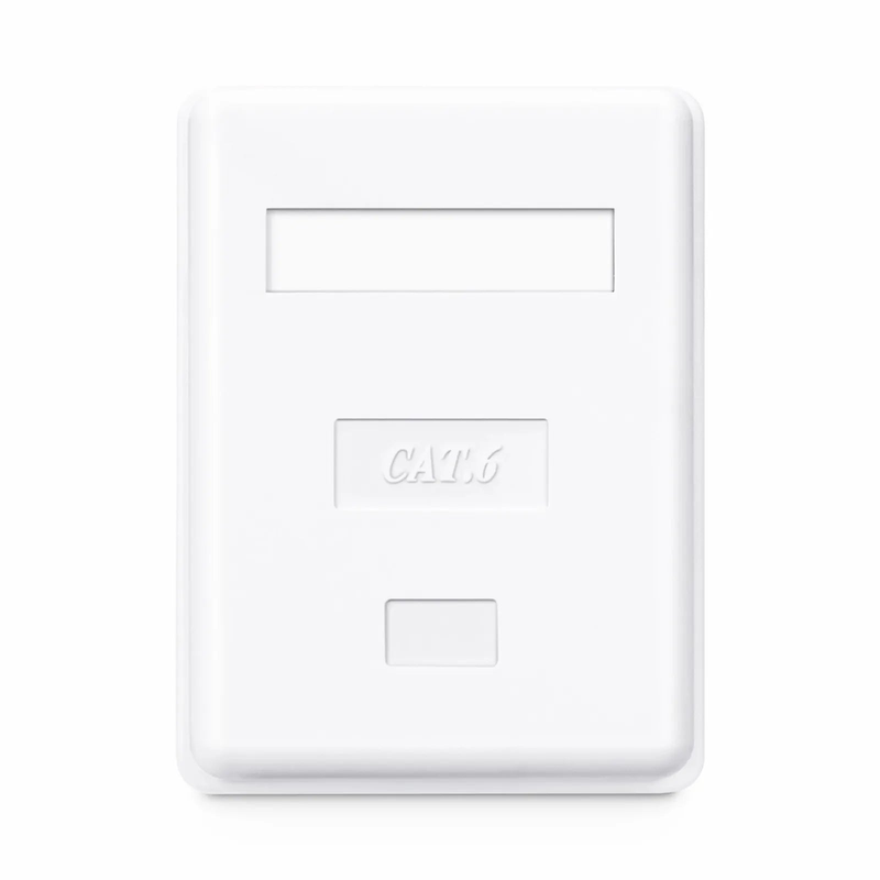 Refurb Squared Cat6 RJ45 Unshielded Surface Mount Box, 1 Port, White