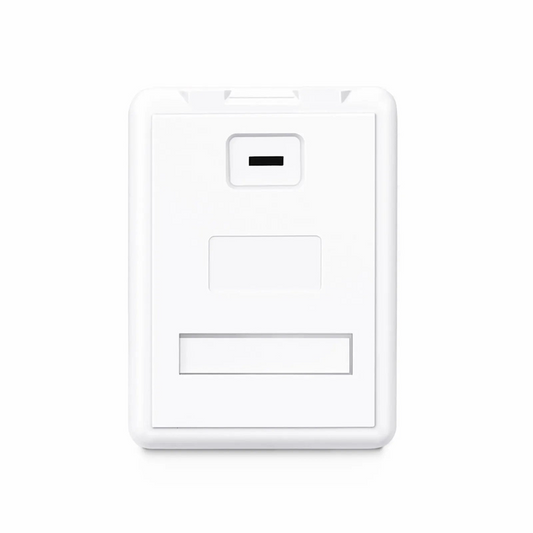 Refurb Squared Surface Mount Box, 1 Port, Unloaded, White
