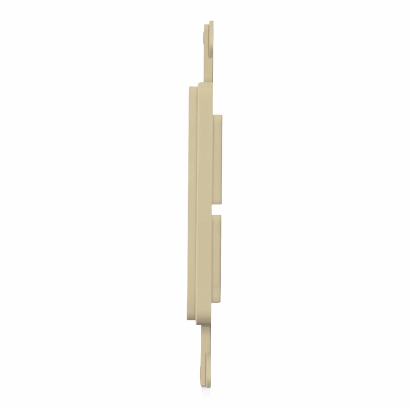 Refurb Squared SyncEaseFFSystem Faceplate Frame Keystone Insert, 4 Ports, Ivory, 4.09'' x 1.4''
