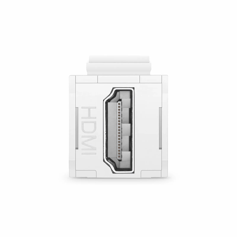 Refurb Squared HDMI Feedthrough SyncEase Connector, White Housing