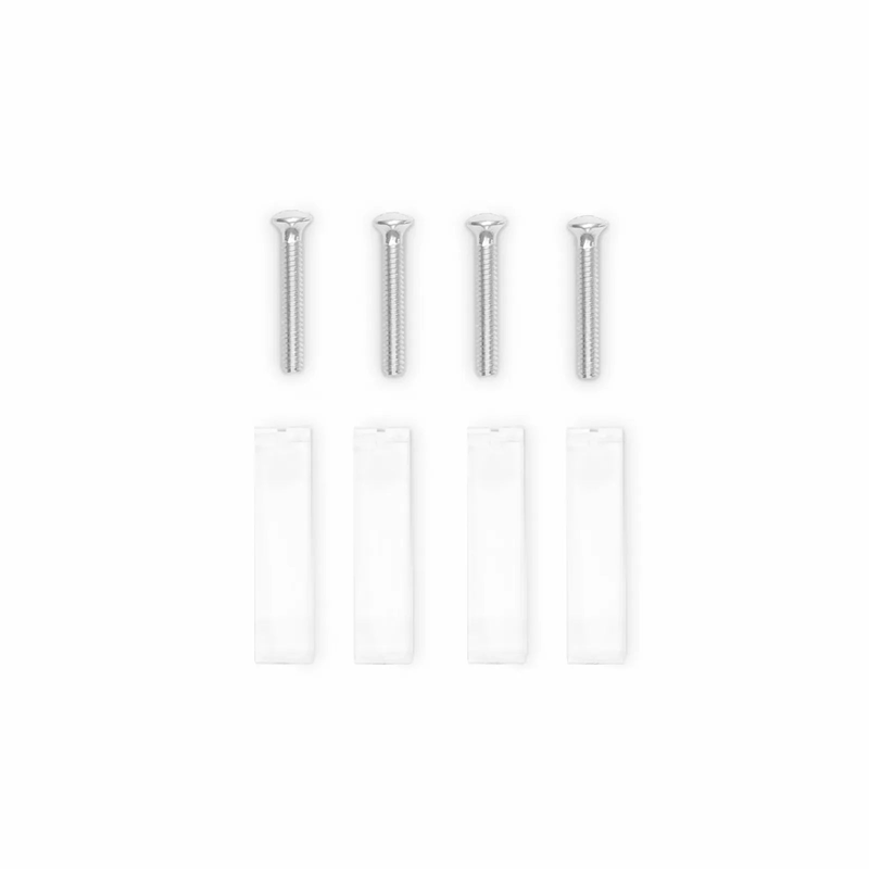 Refurb Squared Dual-Gang MOS Faceplate Frame, White