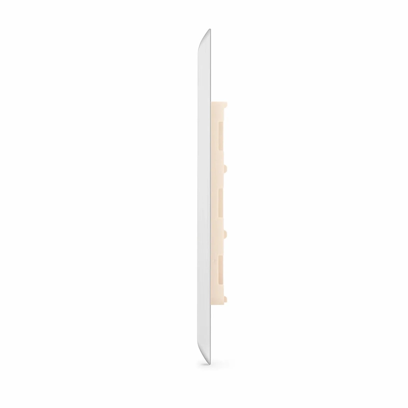Refurb Squared SyncEase Stainless Steel One Port Keystone Single Gang Wall Plate