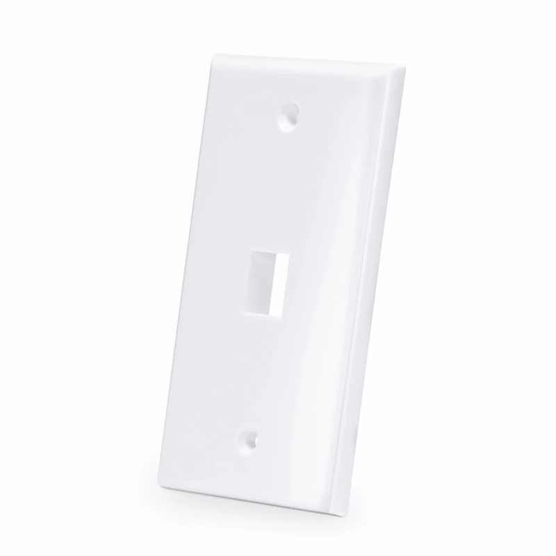 Refurb Squared One Port Keystone Single Gang Wall Plate