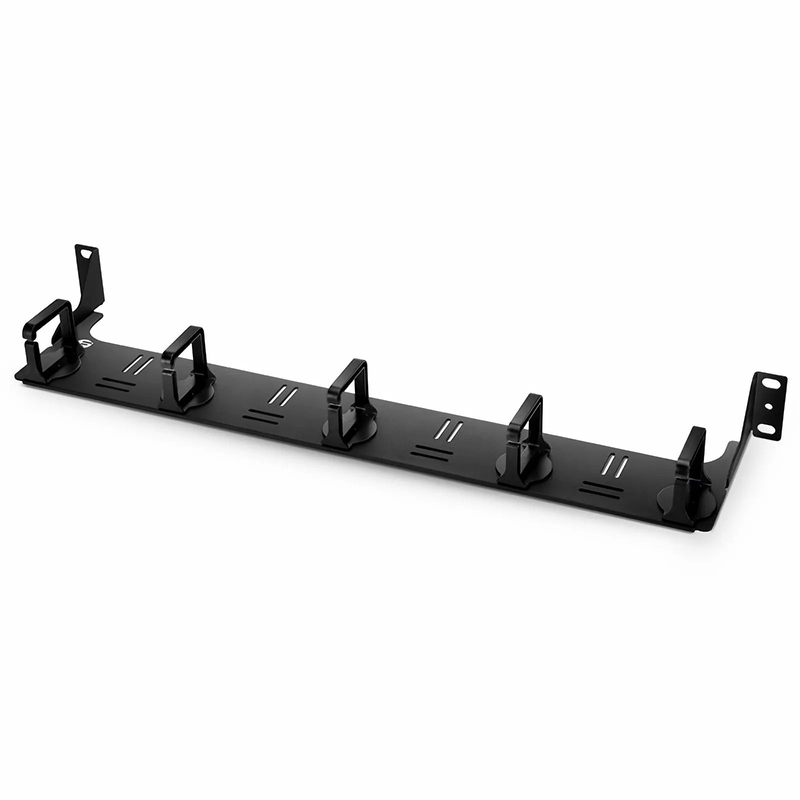 Refurb Squared Horizontal Single Sided Cable Manager for 19 in. Rack or Cabinet, 0RU, 5 Snap-in D-Rings, 4.29 in. Depth