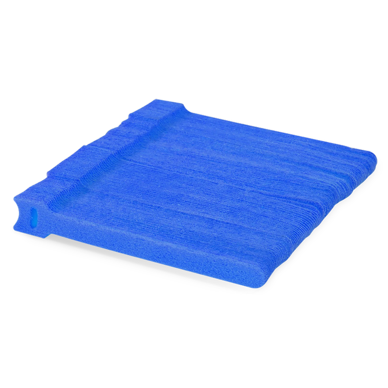 Refurb Squared 100Pcs/Pack 6in.L x 0.5in.W T-type Reusable Cable Ties, Blue