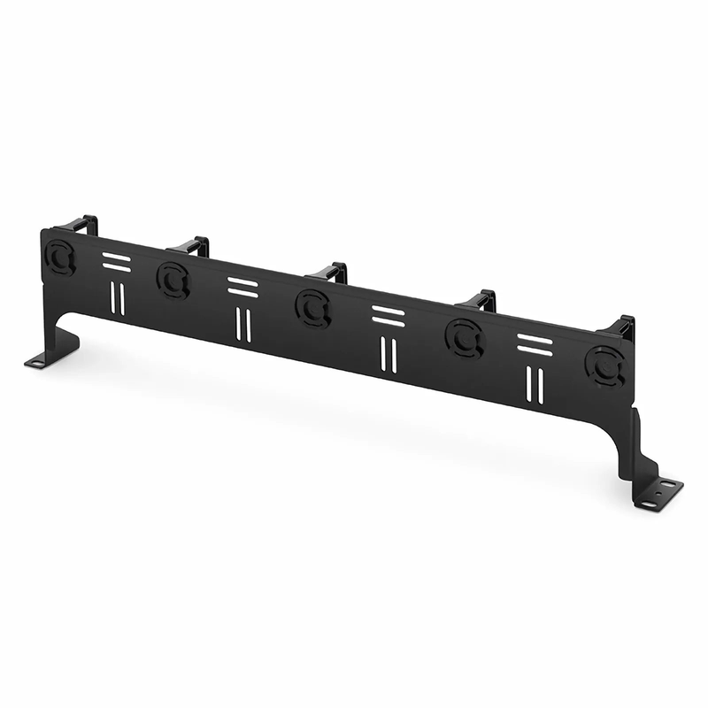 Refurb Squared Horizontal Single Sided Cable Manager for 19 in. Rack or Cabinet, 0RU, 5 Snap-in D-Rings, 4.29 in. Depth