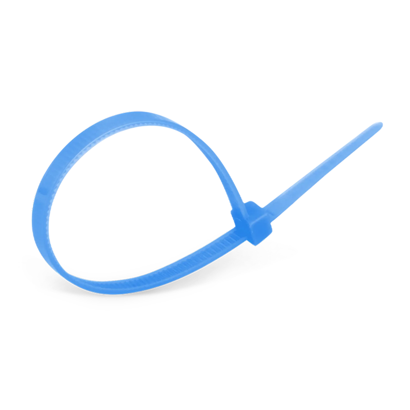 Refurb Squared 100Pcs/Pack 6in.L x 0.15in.W Self-Locking Nylon Cable Ties, Blue