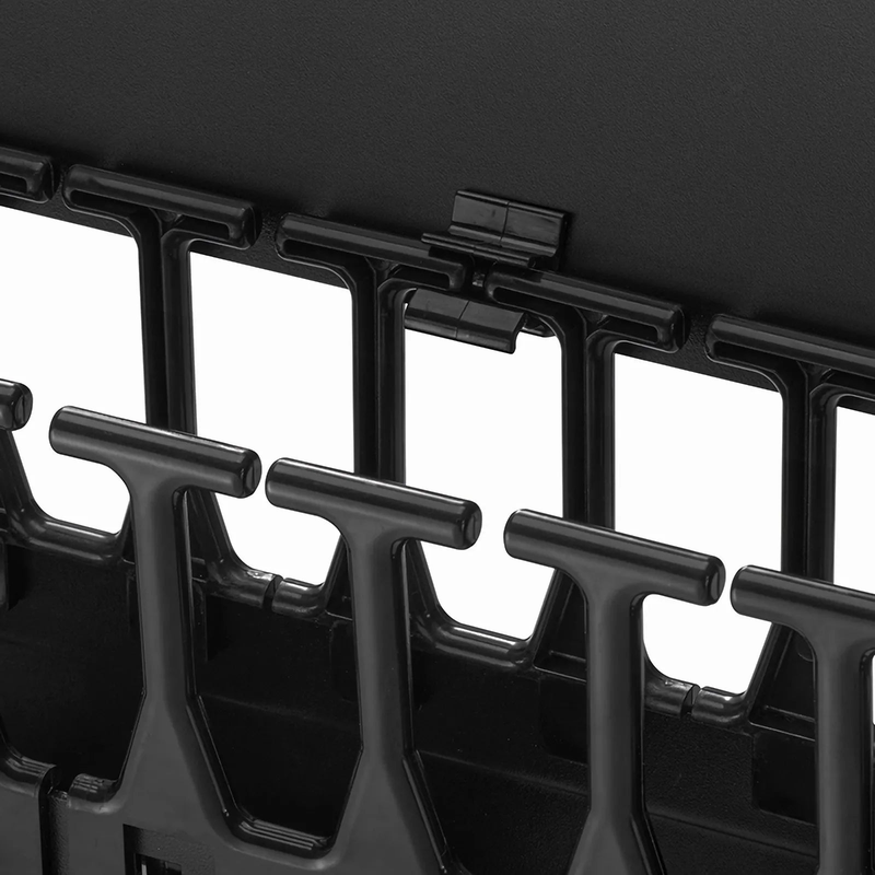 Refurb Squared Vertical Single Sided Cable Manager, 42RU, Bend Radius Finger, 3.5 in. Wide