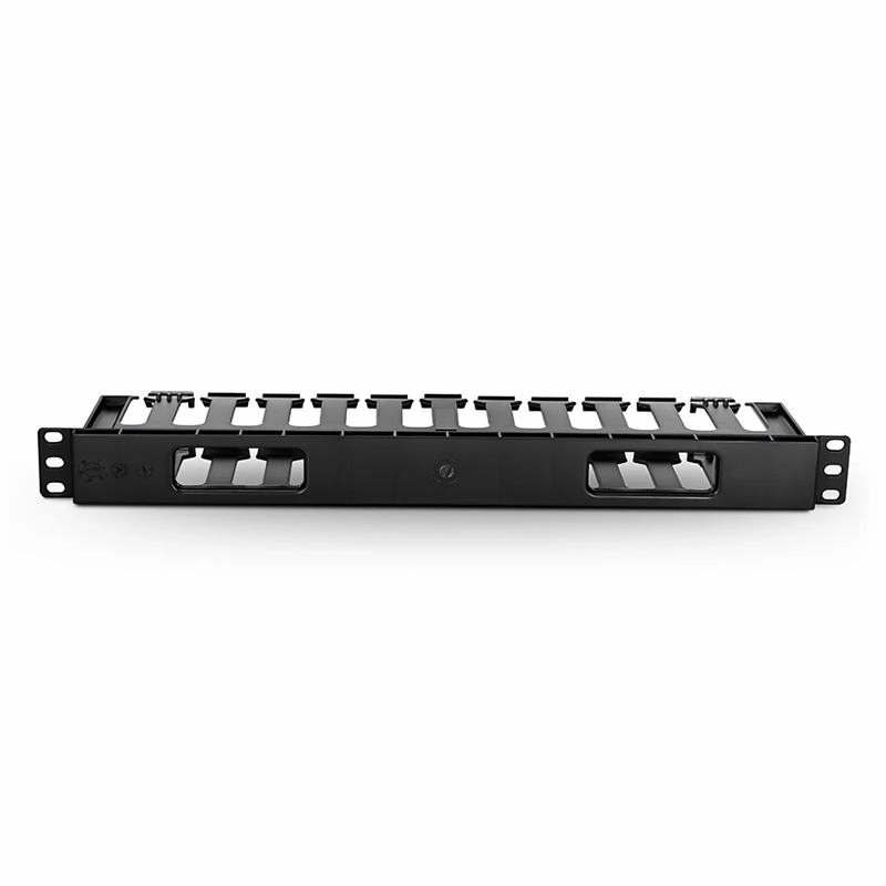 Refurb Squared Horizontal Single Sided Manager, 1RU, Finger Duct with Cover, 3.43 in. Depth