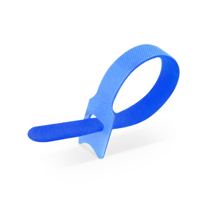Refurb Squared 100Pcs/Pack 6in.L x 0.5in.W T-type Reusable Cable Ties, Blue