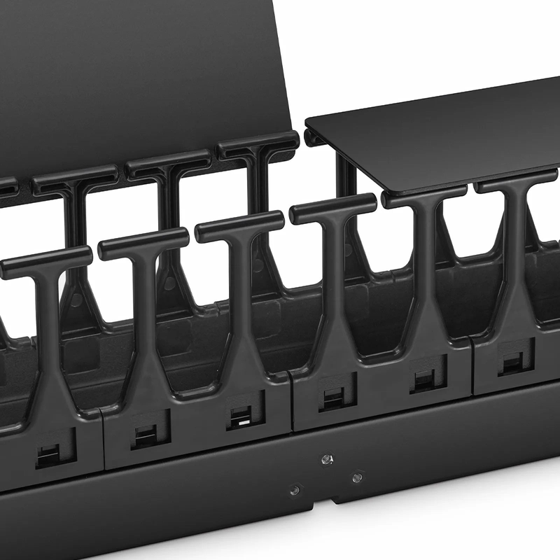 Refurb Squared Vertical Single Sided Cable Manager, 42RU, Bend Radius Finger, 3.5 in. Wide