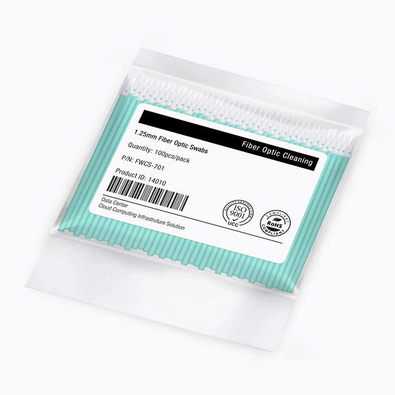 Refurb Squared 1.25mm Fiber Optic Lint-free Foam Clean Swabs (100pcs/Pack)
