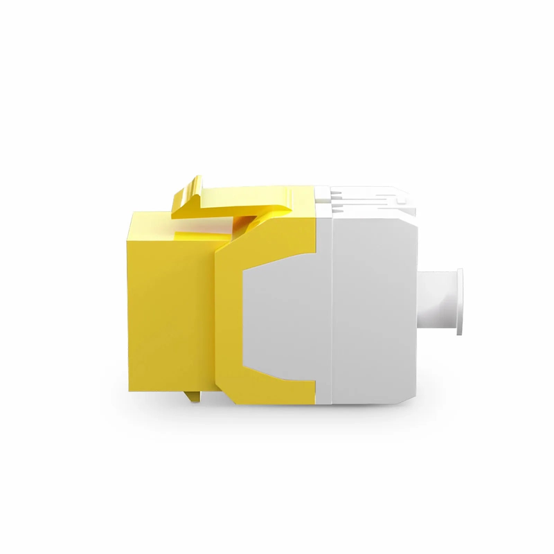 Refurb Squared Cat6 RJ45 (8P8C) Unshielded Punch Down Keystone Jack Module, Yellow (10 pcs/Pack)