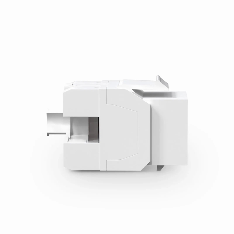 Refurb Squared Cat6 RJ45 (8P8C) Unshielded Punch Down Keystone Jack Module, White (10 pcs/Pack)