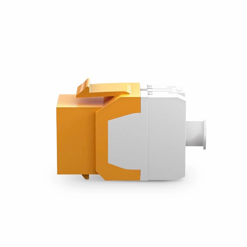 Refurb Squared Cat6 RJ45 (8P8C) Unshielded Punch Down Keystone Jack Module, Orange (10 pcs/Pack)