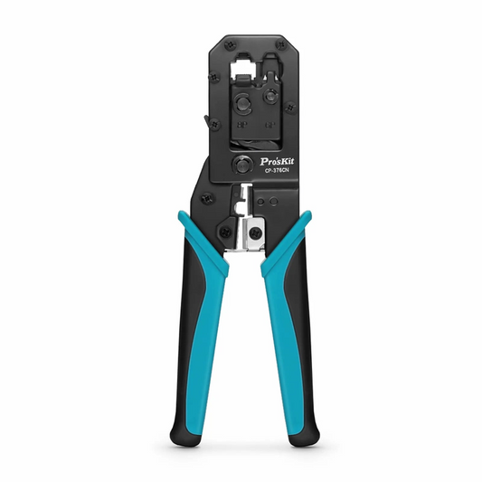 Refurb Squared Pro'sKitA® All-in-one Modular Tool, Wire Stripper Cutter Crimper for 6P/8P Modular Plugs with Safety Baffle