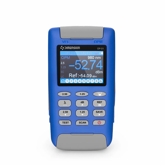 Refurb Squared OP-01 Handheld Optical Multimeter Built-in 1mW Visual Fault Locator with RJ45 Cable Sequence Test Function