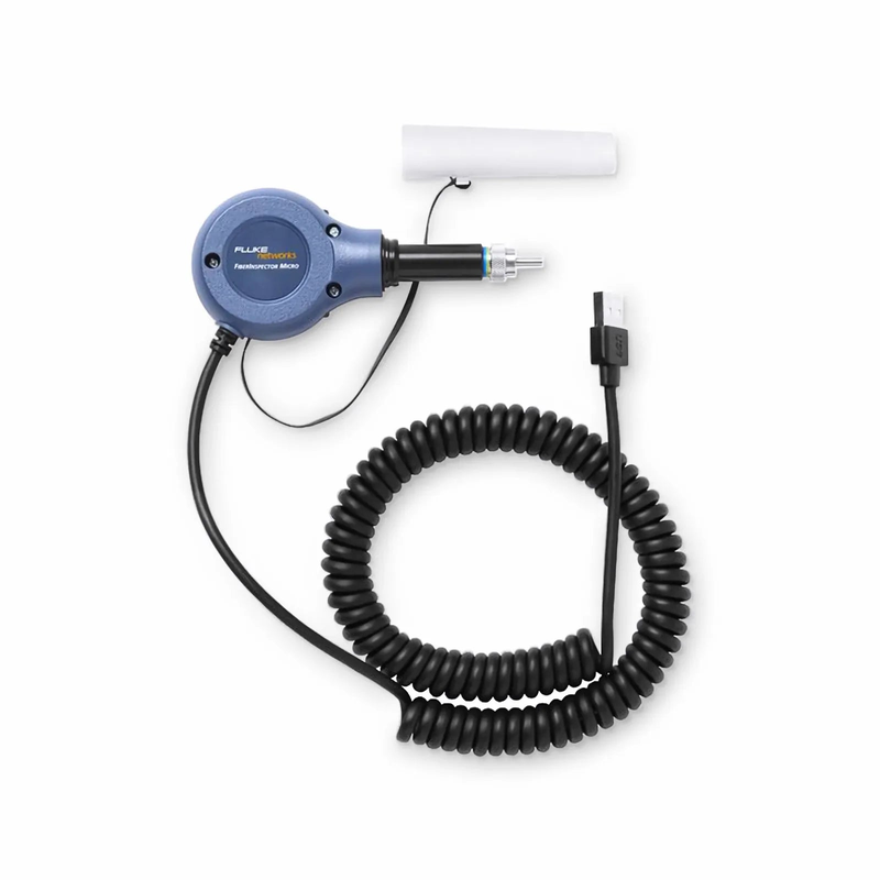 Refurb Squared Fluke Networks FI-500 FiberInspectorA Micro Fiber Inspection Scope Camera with LC/SC and 1.25mm/2.50mm Connector