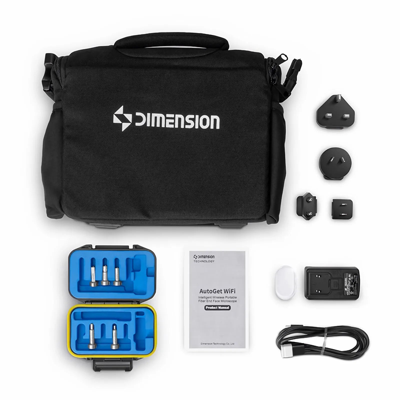 Refurb Squared AutoGet Wifi Wireless Intelligent Fiber Endface Microscope with HD Touchscreen for LC/SC/FC Connectors