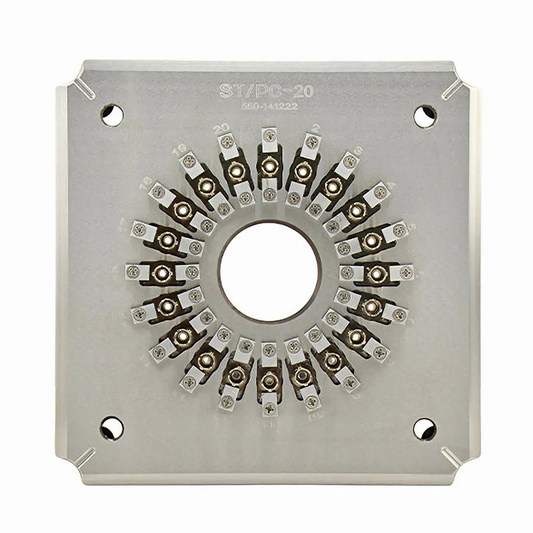 Refurb Squared Polishing Fixture/Holder for ST/UPC 20 Connectors (ST/UPC-20 Connector Jig)