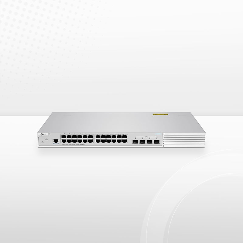 S3910-24TF, 24-Port Gigabit Ethernet L2+ Switch, 24 x Gigabit RJ45, with 4 x 1Gb SFP Uplinks, Stackable Switch, Broadcom Chip, Fanless