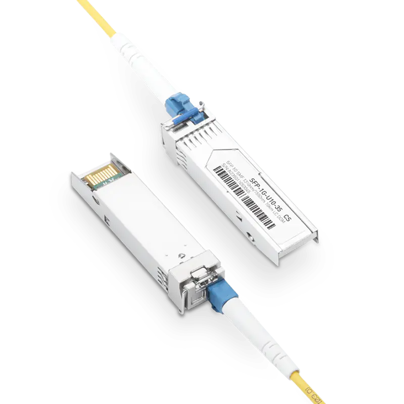 Dell SFP-GE-BX10-1310 Compatible 1000BASE-U10-35 SFP TX-1310nm/RX-1550nm 10km DOM Simplex LC Transceiver Module for SMF SFPS