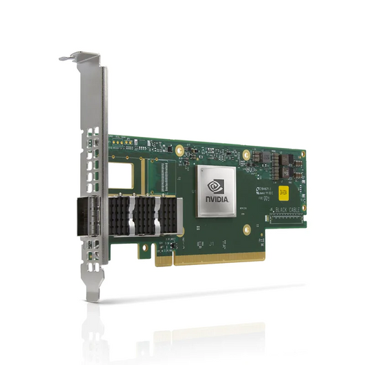 NVIDIA/Mellanox MCX653105A-HDAT-SP ConnectXÃ‚Â®-6 InfiniBand Adapter Card, HDR/200G, Single-Port QSFP56, PCIe 3.0/4.0 x 16, Tall&Short Bracket SFPS